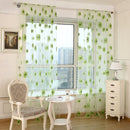Honana WX-C4 1x2m Sun Flower Voile Curtain Transparent Panel Window Room Divider Sheer Curtain Home Decor