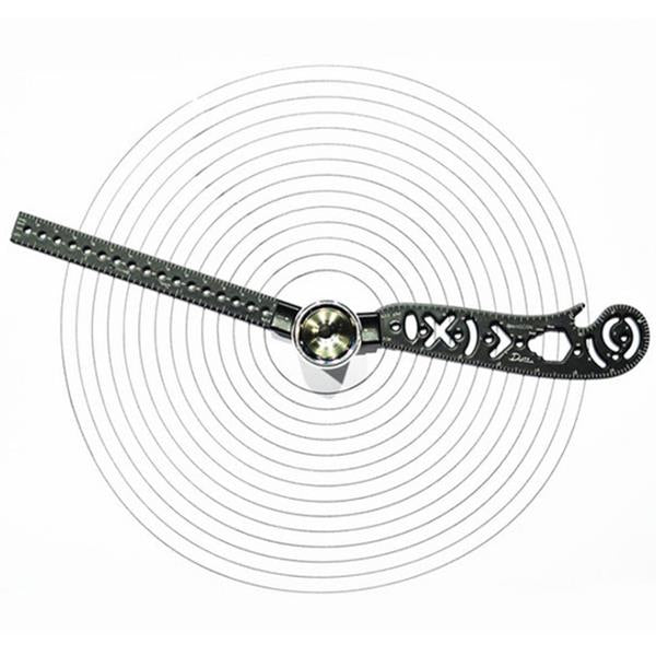 Changling cl-0899 Multi-function Drawing Straight Ruler Drawing Compass Creative Pattern Measurement Drawing Ruler