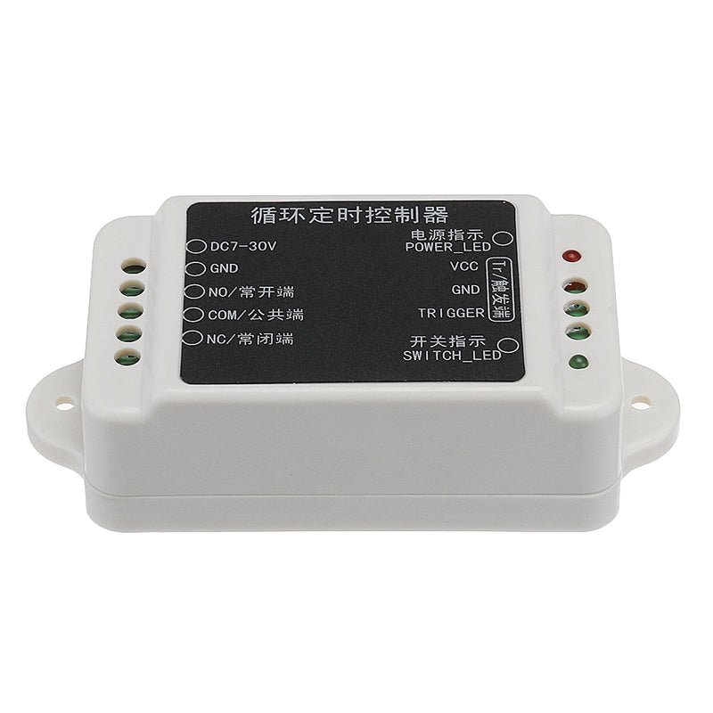 DC7-30V Cycle Timer Switch Relay Delay 1-200S Time Adjustable Cycle Timer Controller Module