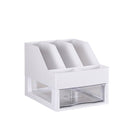 Document Trays File Holder 3 Layers File Box Plastic File Organizer with Transparent Drawer for Desktop Storage