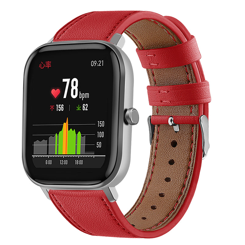 Bakeey 20mm Genuine Leather Watch Band For Amazfit GTS/Bip/Bip Lite Smart Watch