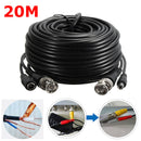65Ft 20M Security Camera Cable Video Power Extension Wire CCTV DVR BNC RCA Cord