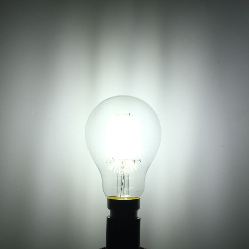 Dimmable A60 B22 8W Pure White Warm White COB Glass Material Retro Light Lamp Bulb AC220V