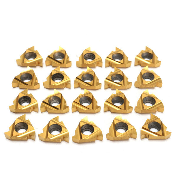 20pcs 16IR AG60 16ER AG60 Carbide Inserts Internal External Thread CNC Blade