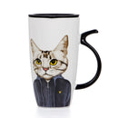 Personalized Cat Creative Trend Water Cup Home Office Coffee Cup Large Capacity Ceramic Mug
