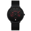 CRRJU 2162 Fashion Business Style 24hours Calendar Alloy Case Men Simple Dial Quartz Watch