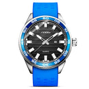SINOBI 1255 Luminous Waterproof Sport Style Quartz Watch Silicone Strap Clock Men Watches