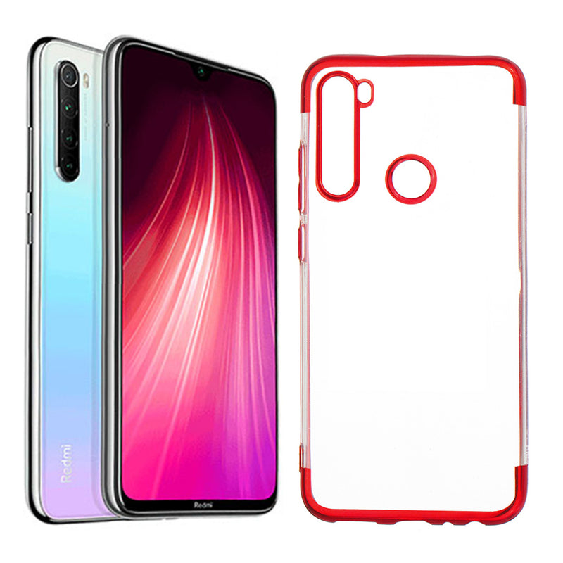 Bakeey Plating Shockproof Transparent Ultra-thin Soft TPU Protective Case for Xiaomi Redmi Note 8