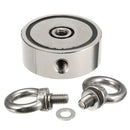 48/60/67/75mm 80-400KG Neodymium Recovery Magnet Double Ring Hook Hunting Fishing Magnet with 10M Rope
