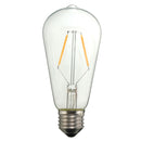 E27 LED 2W Warm White COB LED Filament Retro Edison Light Bulb AC110V AC220V