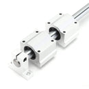 Machifit 16mm x 1000mm Linear Rail Shaft With Bearing Block and Guide Support For CNC Parts