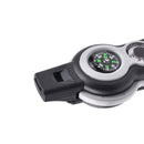 IPRee 7 In 1 EDC Multifunctional SOS Tools Kit LED Light Survival Whistle Compass Magnifier Thermometer Reflector Mirror Camping Emergency