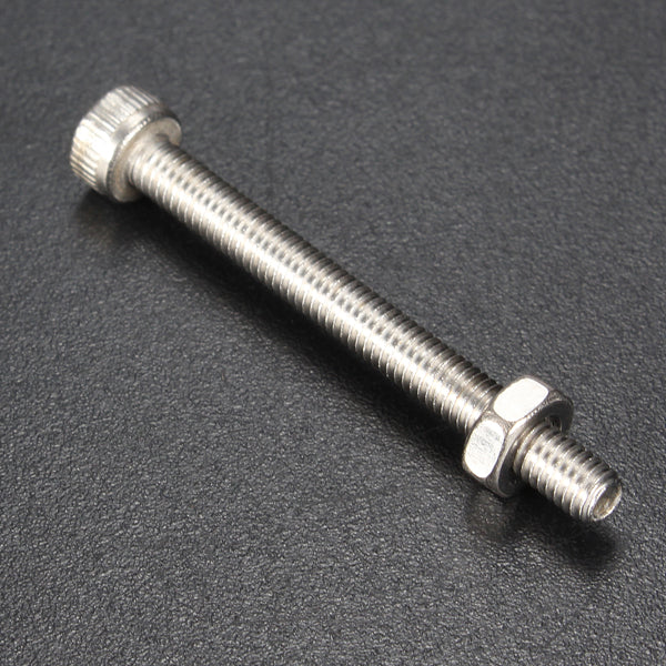 10pcs M3X30mm Stainless Steel Hex Socket Head Screw Bolt And Nut Set