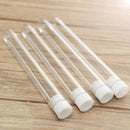 Mrosaa 50Pcs Plastic Transparent Test Tube With Cap 12x100mm Test Tubes Vials Push Caps