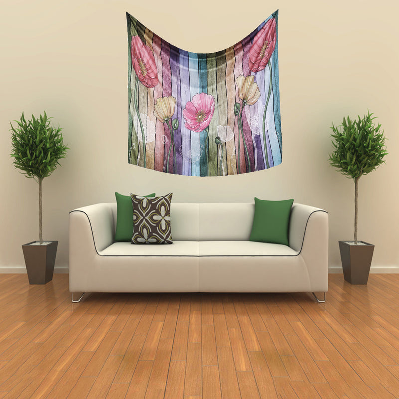 Art Decorative Flower Tapestry Wall Hanging Decor Room Home Tapestries