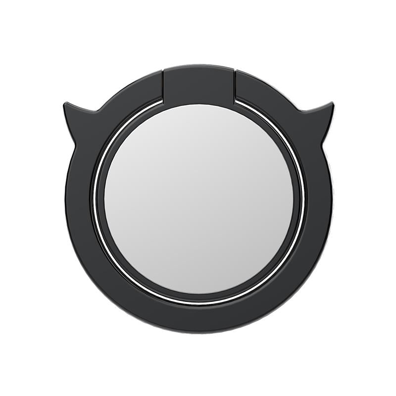 Metal Angel Devil Finger Ring Holder Mini Mirror 360 Degree Rotation Phone Stand for iPhone Samsung