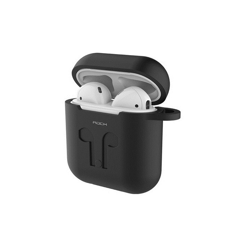 Rock Protective Silicone Carrying Case Shockproof Storage Cover for AirPods Apple bluetooth Earphone