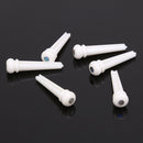 Cattle Bone Guitar Parts Endpin with Abalone Dot Bridge End Pin for Acoustic Guitar