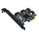ITHOO PCE6SAT-M01 4 Ports SATA3.0 SSD PCI-E Expansion Card 6Gbps IPFS Hard Disk Adapter for Desktop Computer