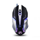 IMICE V8 USB Wired RGB Gaming Mouse 4000DPI Macro Programming 6D Optical Mechannical Computer Gamer Mouse for Laptop PC Computer