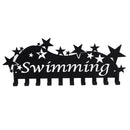 Metal Steel Medal Holder Hanger Display Rack Decorations Ideal for Swim Bike Ball Game Sport