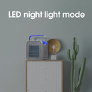 USB Mini Air Conditioner Desktop Cooling Fan Portable Air Conditioner Air Cooler LED Light Quiet Air Conditioner Fan