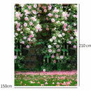 Photography Vinyl Background Romantic Wedding Rendezvous Garden Roses Cluster