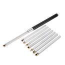 Drillpro Lathe Wood Turning Tool with Titanium Coated Wood Carbide Insert Cutter Square Shank Woodworking Tool