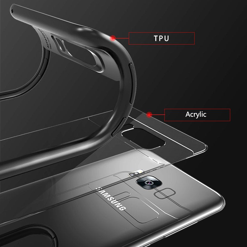 Ucase Clear Transparent TPU+PC Case For Samsung Galaxy S8 Plus