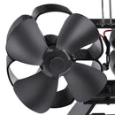 8 Blades Standing Type Stove Fan Low Noise Heat Powered Heater Wood Log Burner Fireplace Heat Cycling No Electricity