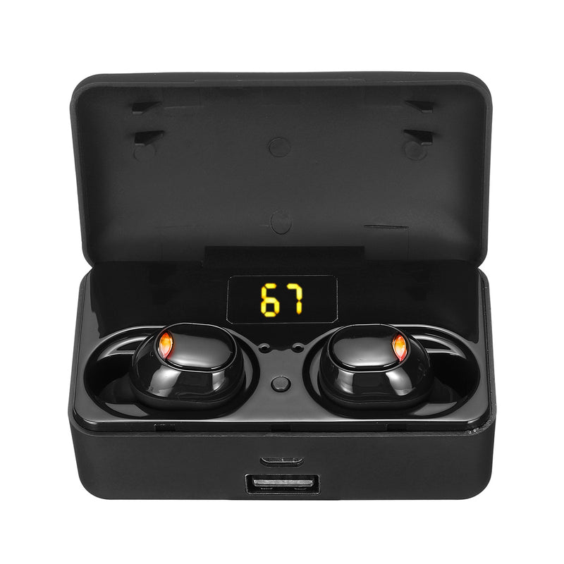 G10 TWS bluetooth 5.0 9D Stereo Earphone Wireless IPX7 Waterproof LED Display Headphones Smart Power Bank Phone Holder
