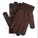 Motorcycle Touch Screen Gloves Winter Knit Warm Wool Thicken Velvet Bike Riding Outdoor