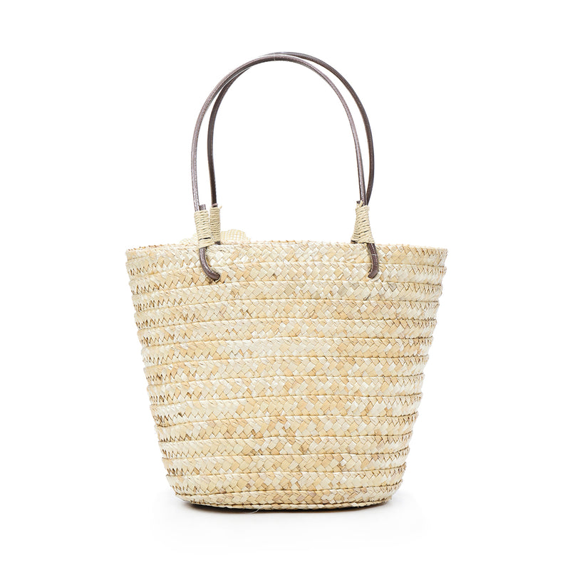 5L Women Straw Bag Woven Beach Handbag Shoulder Tote Outdoor Travel