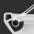 Stainless Steel Handle Toilet Brush Holder Floor-standing Cleaning Brushes Head with Magnet Base Bathroom Accessories Set