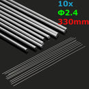 10Pcs 2.4mmx330mm Aluminum Alloy Silver TIG Filler Rods Welding Brazing Wire Tools