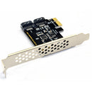 ITHOO PCE2SAT-A01 PCI-E to SATA3.0 6Gbps PCI-E Expansion Card IPFS Hard Disk Adapter for Desktop Computer