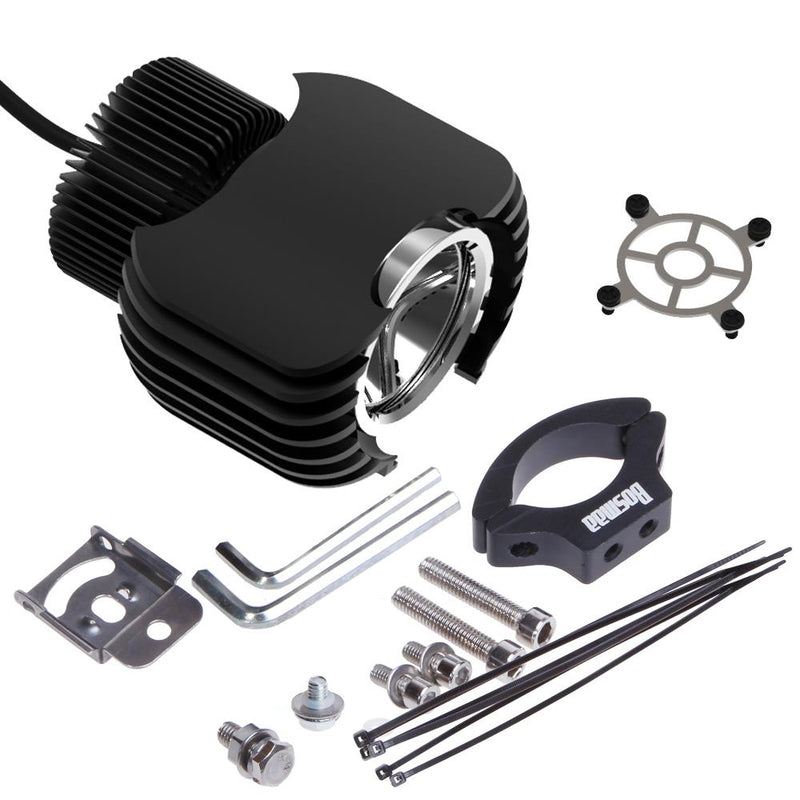 BOSMAA M20L 12V 20W 2400lm 10V-80V Motorcycle LED Headlights Super Bright White Fog DRL Driving Spotlight