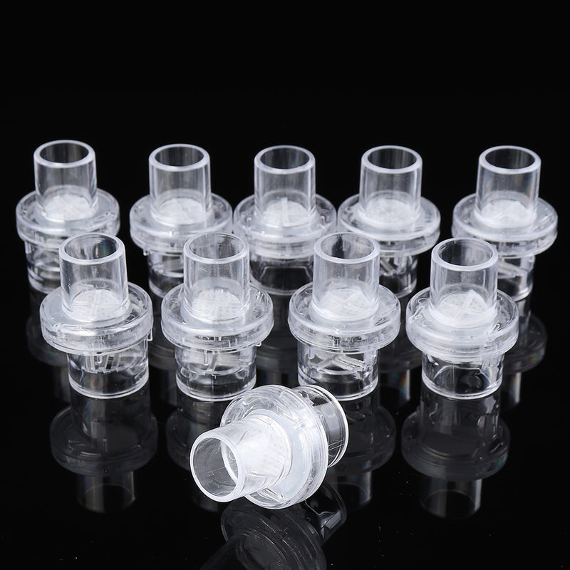 10Pcs Disposable One-way CPR Mask Training Valves Mouthpieces Micromask