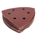 10pcs 90mm 40 60 80 100 120 Grit Sanding Sheets Triangle Sander Pads