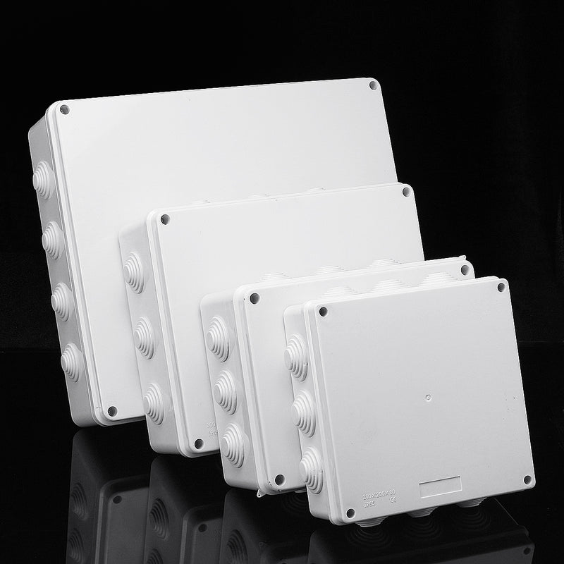 Dustproof Waterproof IP65 Junction Box Universal Electrical Enclosure Cable Case Junction Case Electrical Project Enclosure White