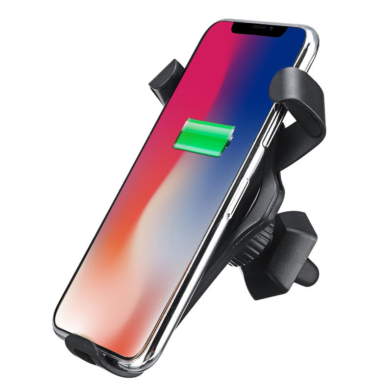 Qi Wireless 10W Fast Charging Gravity Auto Lock Car Air Vent Phone Holder Stand for iPhone 8 X
