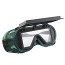 Industrial Welding Goggles Head Clamshell Protection Glasses Mask Green Square