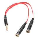 KYIN 1 Male to 2 Female 3.5mm Earphone Audio Splitter Cable Headset Audio Cable Adapter