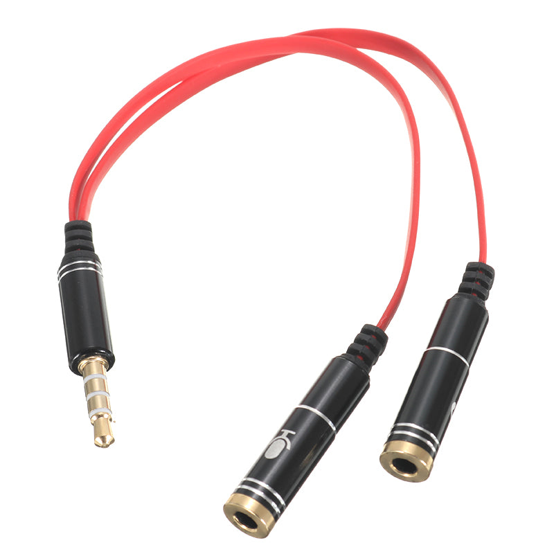 KYIN 1 Male to 2 Female 3.5mm Earphone Audio Splitter Cable Headset Audio Cable Adapter