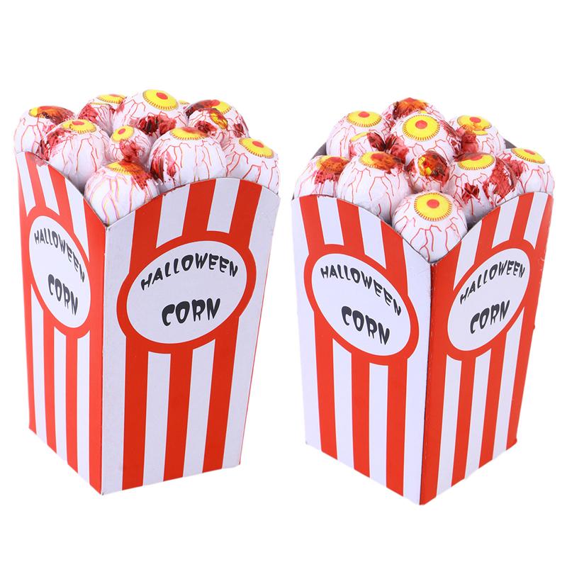 Halloween Decorations Treat or Trick Toys Funny New Bar Haunted House Simulation Eye Popcorn