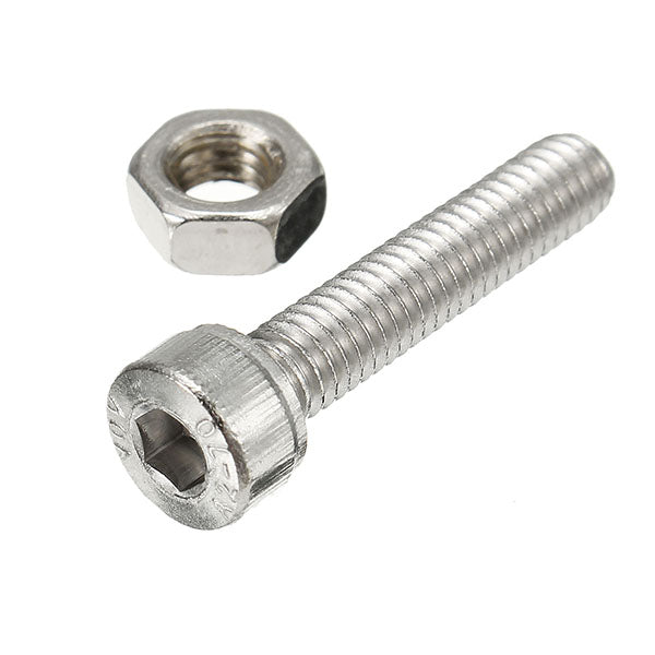 Suleve M4SH1 M4 Stainless Steel Hex Socket Cap Head Screws Bolts Nuts Assortment Kit 250Pcs