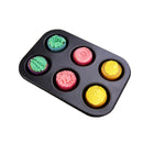 KCASA KC-OP01 6 Holes Stainles Steel Non-stick Muffin Cake Baking Oven Pan Cookie Tray Cup Cake Mold