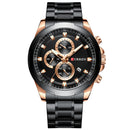 CURREN 8354 Calendar Auto Date Display Men Watch Stainless Steel Band Quartz Watch