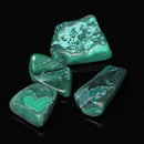 6pcs Green Malachite Healing Tumbled Stone DIY Jewelry Decoration Ornament