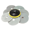 8pcs  4 Inch 50 to 3000 Grit Diamond Polishing Pads for Granite Stone Concrete Marble